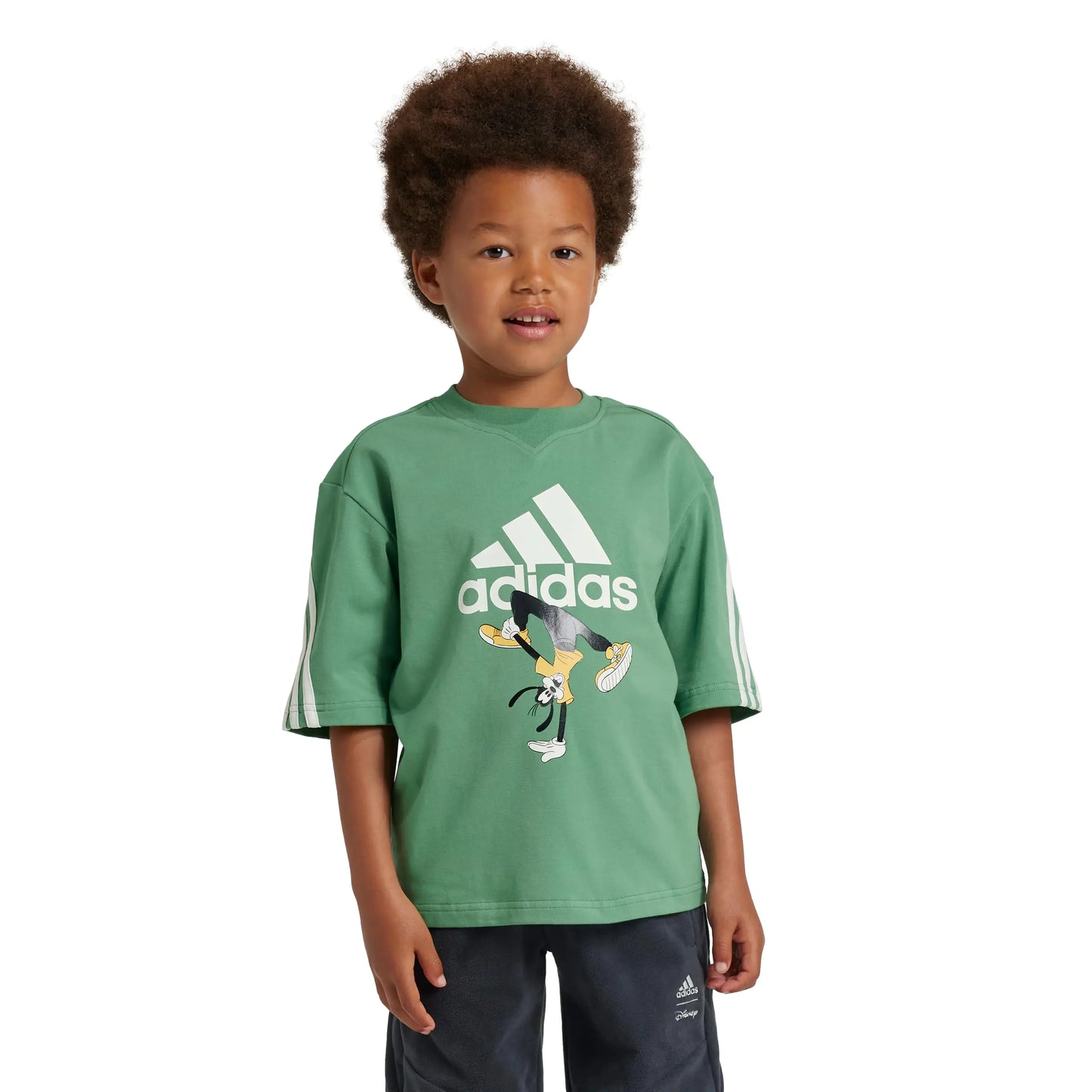 adidas T-shirt Enfant Unisexe Disney Mickey Mouse Vert/Blanc Cassé Pré-aimé