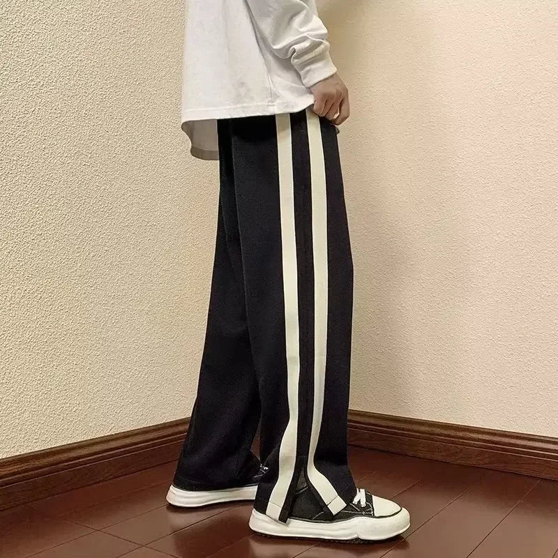 2023 Autumn Men Casual Wide-Leg Pants Korean Version Y2K Streetwear Hip Hop Men Fashion Trousers Sweatpants Harajuku Pants Men