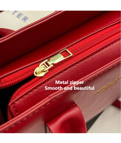 Fashionable Lightweight Solid Color Luxury Crossbody Bag Versatile Shoulder Bag Large Capacity Handheld Tote Bag For Women