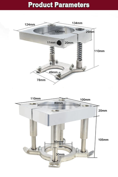 CNC Auto Pressure Plate Clamp Diameter 65/75/80/85/90/100/105/125mm Matic Foot Fixture Holder For Spindle Motor Router Machine