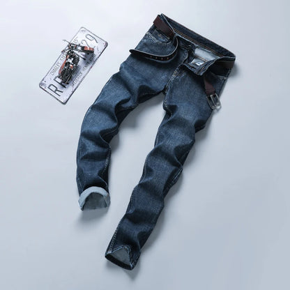 High Quality Mens Jeans Fashion Straight Denim Pants Men Classic Casual Jeans Male Plus Size Denim Trousers Ripped Jeans 28-40