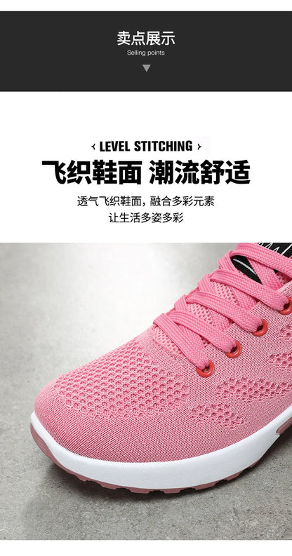 2025 New Style Women's Shoes Korean Style Casual Air Cushion Breathable Soft Bottom Sports Shoes for Women