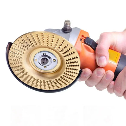 1/3Pcs Wood Grinding Wheel Arc/Flat/Bevel Rotary Angle Grinder Disc Carbon Steel Wood Polishing Wheel Abrasive Tool Parts