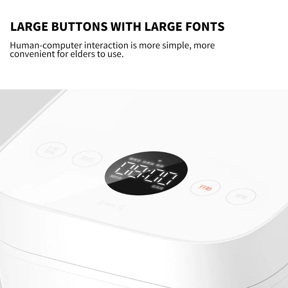 Xiaomi Mijia Smart Rice Cooker 3L Multi-function Electric Cooker App Intelligent Reservation NFC Function IH Heating Non-sticky