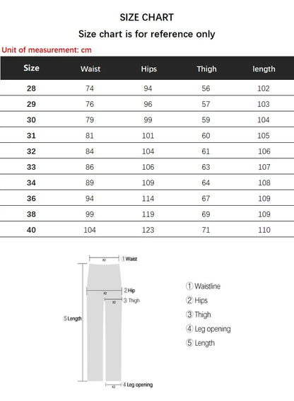 2024 Spring Summer New Style Classic Slim Jeans for Men Korean Fashion Simple Solid Color Straight Skinny Denim Trousers Male