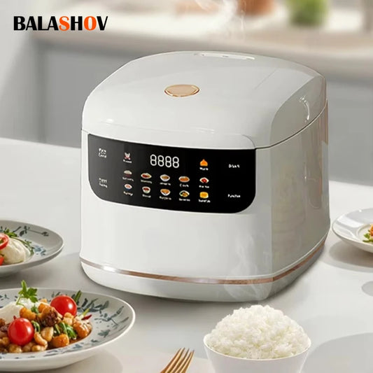 MultiCooker Electric Rice Cooker 110V 220V Non-Stick Pot 1-3 People Mini Cooking Machine Steamed Smart Rice Cooker Kitchen 2L