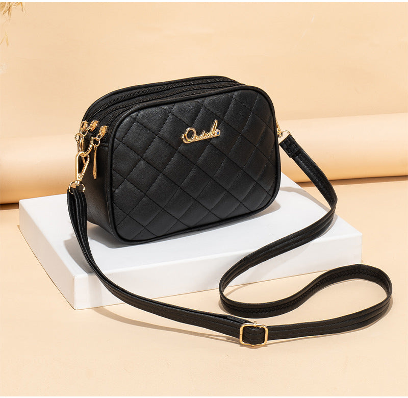 2024 new in quilted designer women's crossbody bag with chic gold logo purses and handbags bolsas de mujer shoulder bag ladies