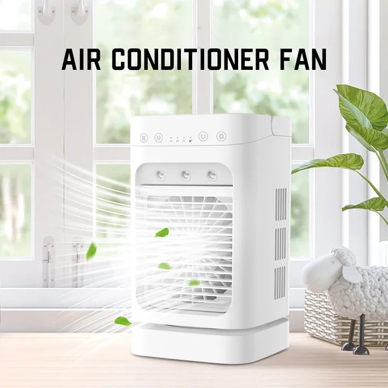 Desktop Portable Desktop Water Cooling Fan Water Mist Fan Cooler Mini Air Conditioner