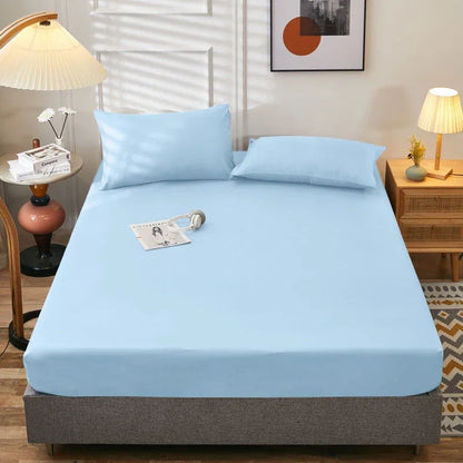 90/120/150/180cm Fitted Sheet with Elastic Bands Non Slip Adjustable Mattress Covers for Single Double King Queen Bed