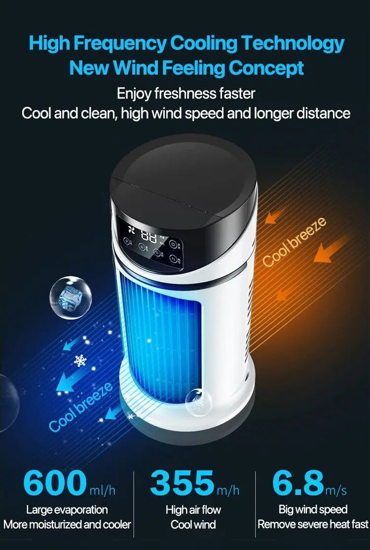 Portable Air Conditioner USB Mini Air Conditioner Air Cooler Fan Water Cooling Fan Air Conditioning air cooler For Home Office