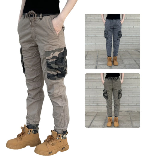 JAYSCE Cargo Pants Men High Quality Outdoors Camouflage Pants Multi Pocket Outdoor Sport Speed Pants Fashion Casual Trousers Man