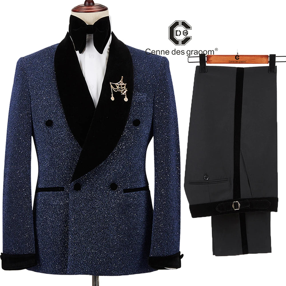 Men suits Autumn New Brand Fashion  High quality Boutique Groom Casual Slim fit  Wedding party Dress prom Tuxedo