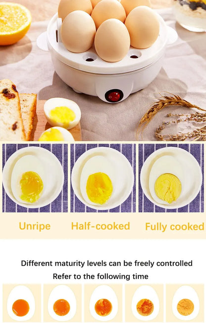 Electric egg cooker double layer egg cooker mini steamer egg cooker kitchen cooking breakfast machine new multi-function 220V