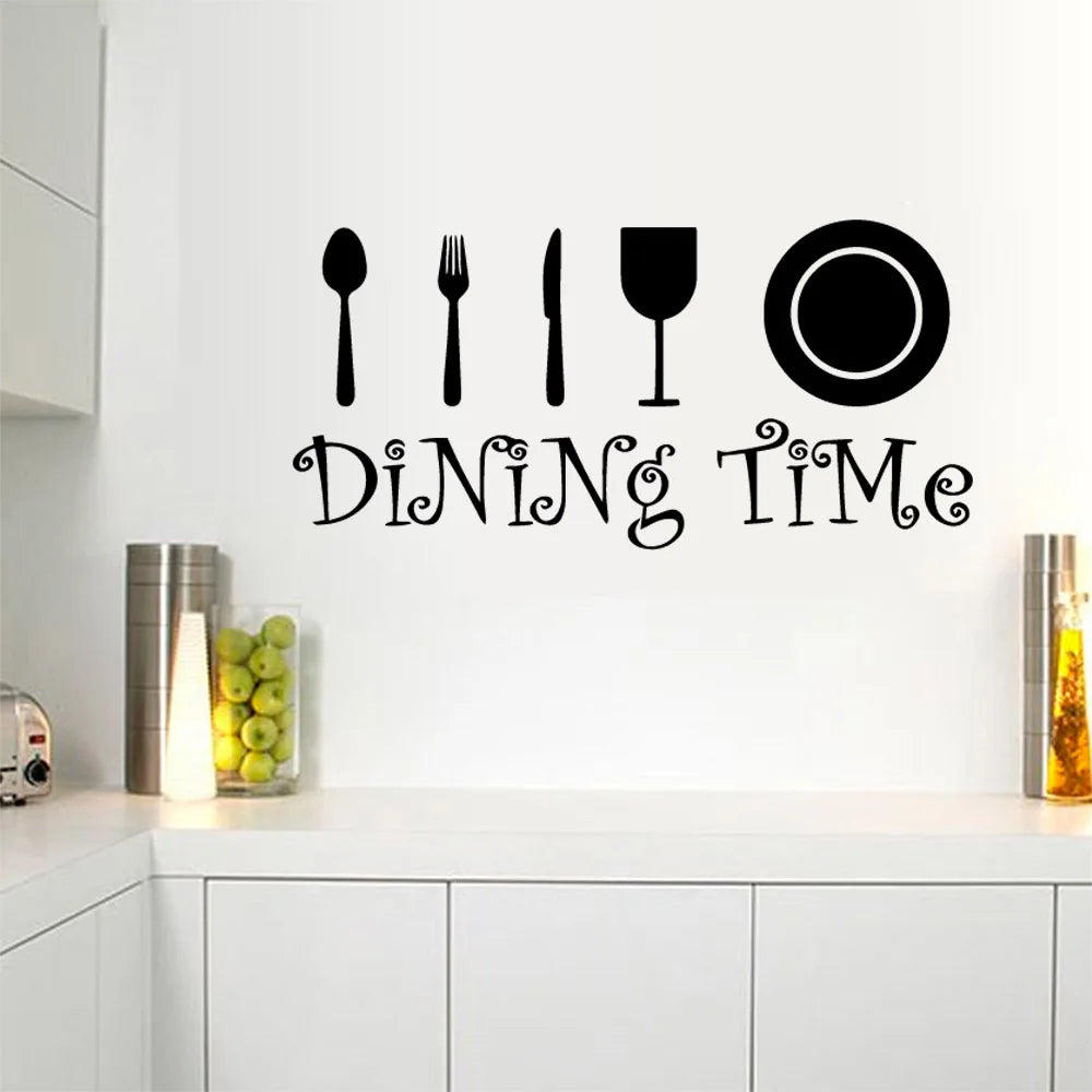 1pc hot sale bon appetit and kitchen Wall Art Decal Decoration Fashion Sticker For Kids Rooms Wall Stickers Waterproof Wallpaper