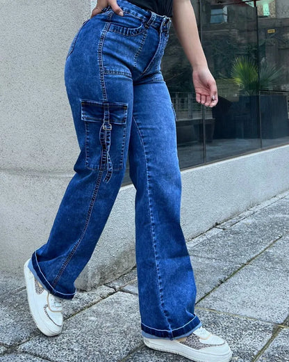 NEW 2023 woman High Waist Lifted Jeans Extremely slim waist to hip ratio Trousers jean pants