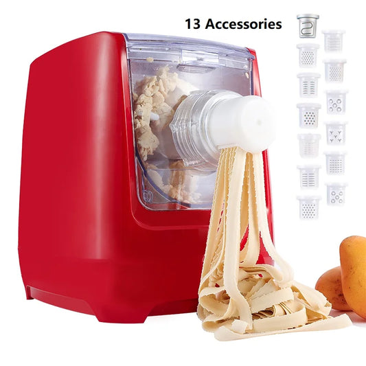 Electric Pasta Maker Noodles Dumpling Pasta Press Dough Mixer Automatic Spaghetti Macaroni Making Vegetable Noodle Machine