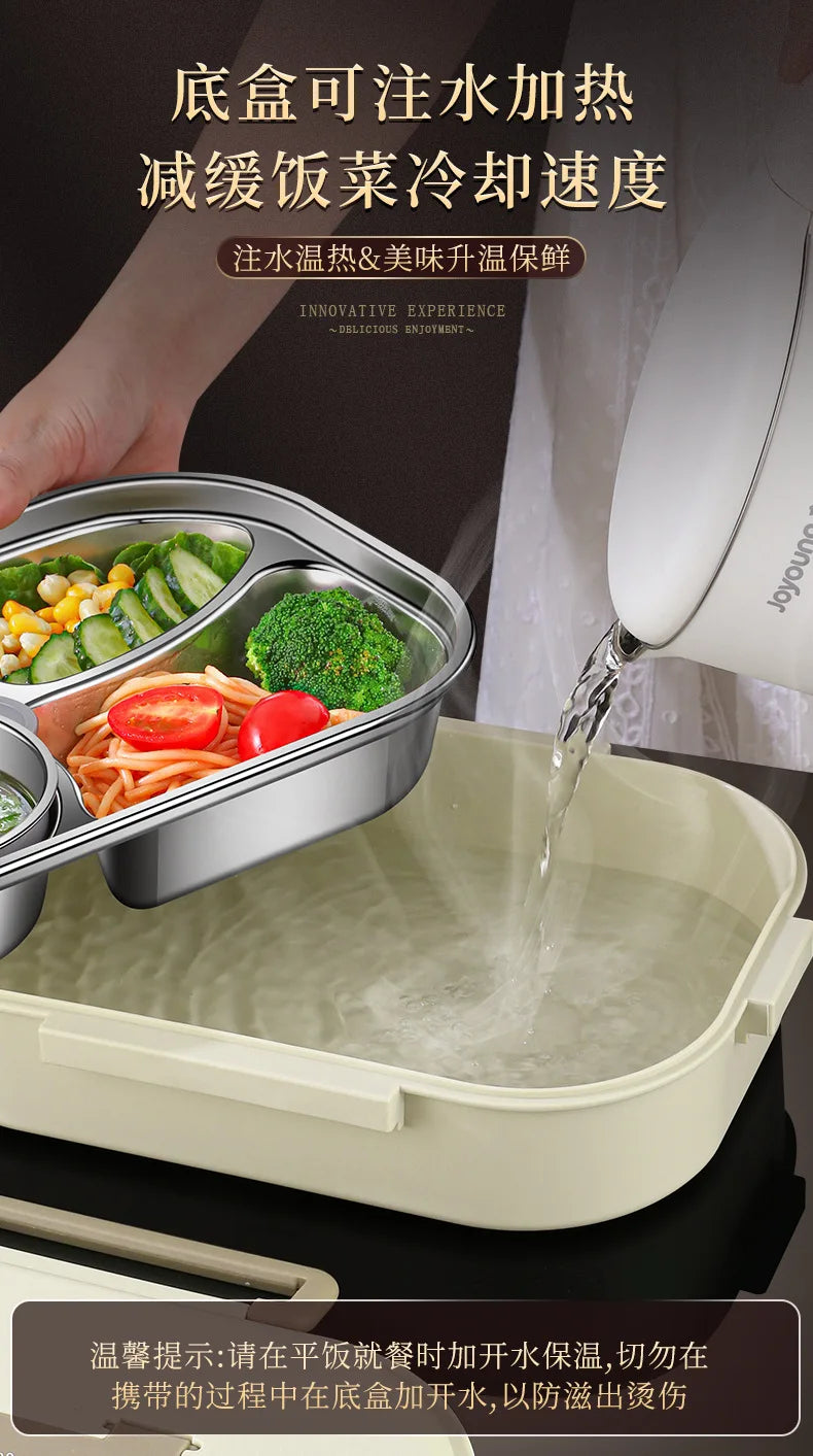 304 stainless steel compartment insulated lunch box office worker students sealed portable bento Microwae Heating food container