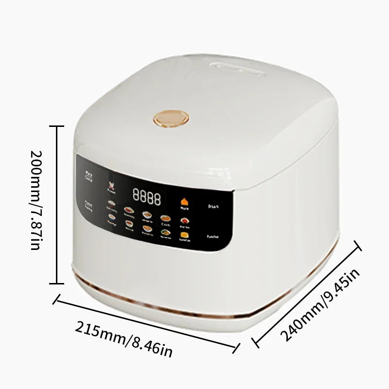 MultiCooker Electric Rice Cooker 110V 220V Non-Stick Pot 1-3 People Mini Cooking Machine Steamed Smart Rice Cooker Kitchen 2L