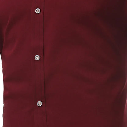 Men's Gold Embroidery Wine Red Dress Shirt For Banquet Formal Long Sleeve Wedding Shirt Male Business Dinner Prom Chemise Hombre