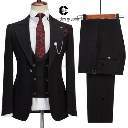 Men suits Autumn New Brand Fashion  High quality Boutique Groom Casual Slim fit  Wedding party Dress prom Tuxedo