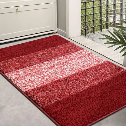 Olanly Door Mat Indoor Non-Slip Entrance Doormat Low Profile Mat Foot Mat Supe Absorbent Welcome Bathroom Rug Front Door Carpet