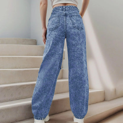 2024 Jeans for Women High Waisted Flare Jeans for Women Ripped Stretchy Casual Denim Pants Boot Cut Pants 90s Streetwear