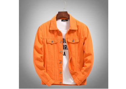 Spring Autumn Men's Denim Jackets Casual Outdoor Cotton Punk Biker Coats for Mens Lapel Hip Hop High Streetwear Jacket Clothing