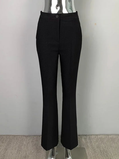 WOMENGAGA Fashion Sexy Pants Korea Slim High Waist Sexy Slightly Slim Casual Pants For Women Elegant And Mature Women D45B