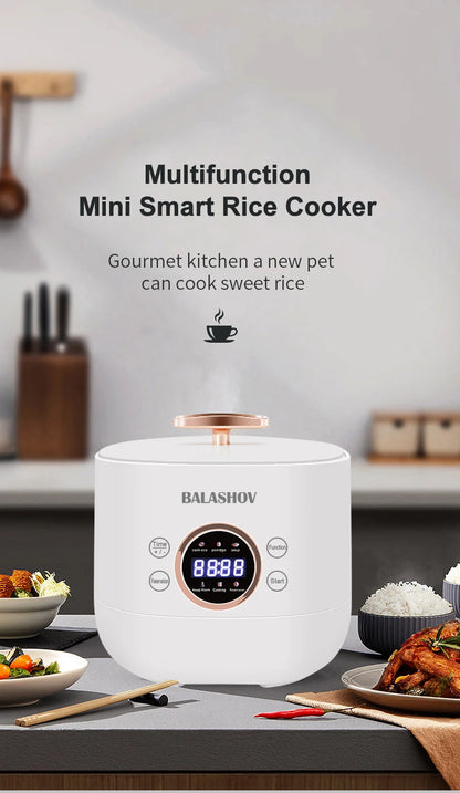 220V EU Plug Mini Electric Smart Rice Cooker Multifunction Rice Cookers Non-stick MultiCooker Fashion Cooking Machine Foy Home