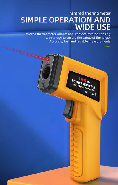 -50~530C Infrared Thermometer Professional 12:1 Digital IR-LCD Temperature Meter Non-contact Laser Thermometers Pyrometer