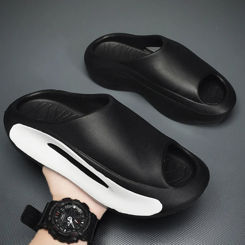 Men Slippers 2024 New Slides Summer Luxury Sandals Outside Fashion Casual Beach Breathable Shoes For Home Women Slippers