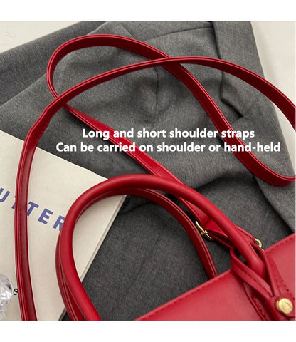 Fashionable Lightweight Solid Color Luxury Crossbody Bag Versatile Shoulder Bag Large Capacity Handheld Tote Bag For Women