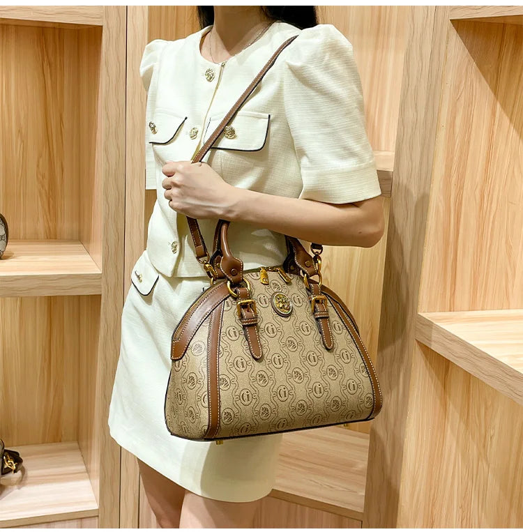 Light Luxury Brand Genuine Leather Women's Bag 2023 New High Capacity Designer Mom's Bag Women's One Shoulder Handheld Briefcase