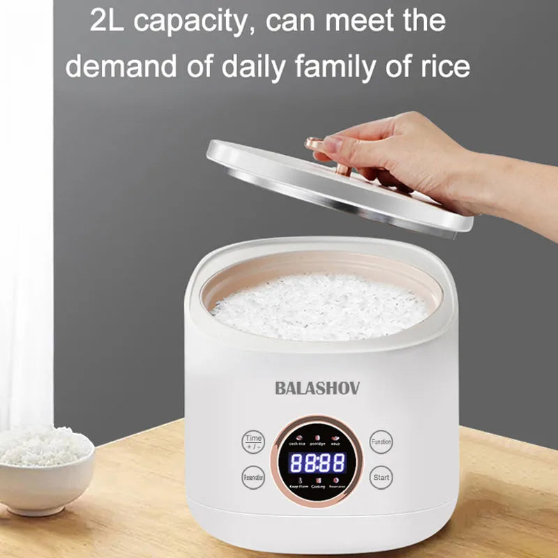 220V EU Plug Mini Electric Smart Rice Cooker Multifunction Rice Cookers Non-stick MultiCooker Fashion Cooking Machine Foy Home