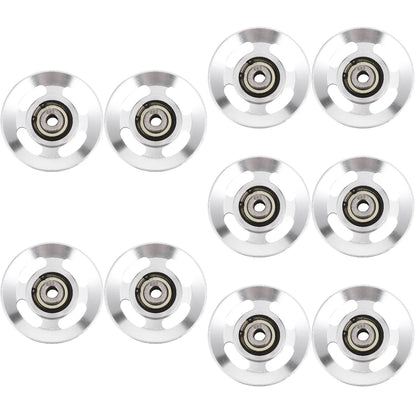 10 PCS Cable Machine Pulley Wheel Aluminum Alloy Steel Fitness Accessories Tool Bearings