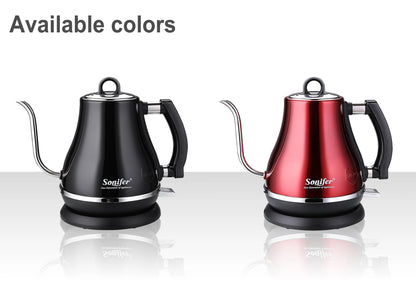 1.2L Gooseneck Electric Kettle Tea Coffee Thermo Pot Appliances Kitchen Smart Kettle Quick Heating Electric Boiling 220V Sonifer