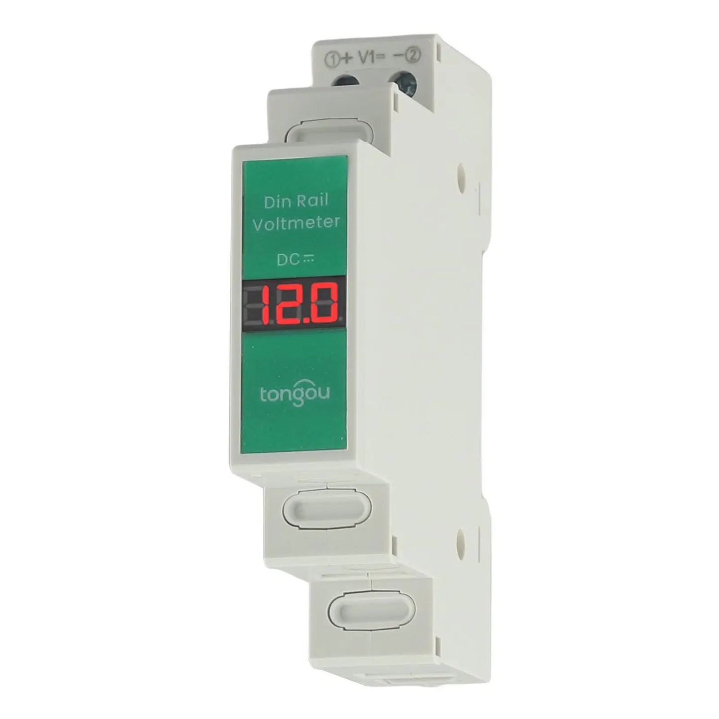 1-Way Voltage Meter DC Voltmeter 90x75x21mm 11V-310V DC For Din Rail Mount Voltage Meter LED Digital Display Detector Tools