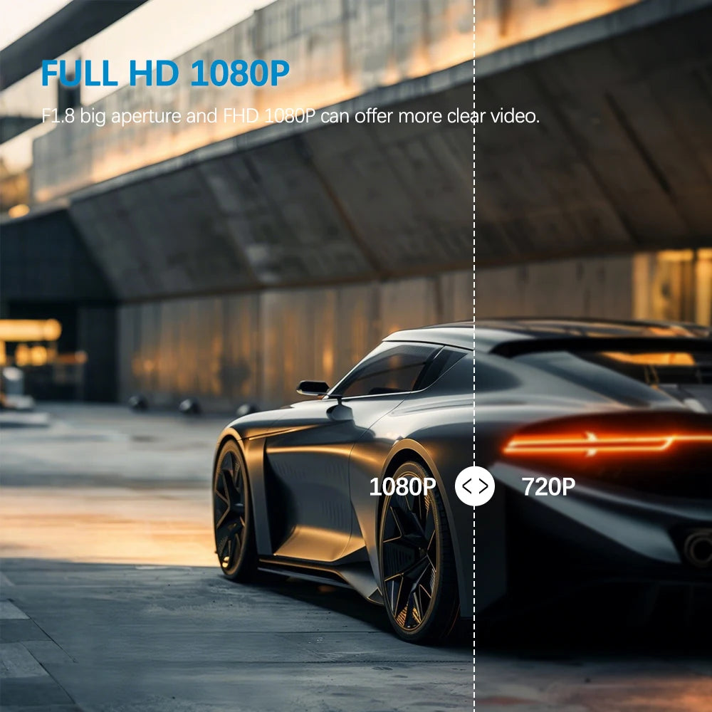 Caméra embarquée pour voitures FHD1080P Enregistreur de conduite Caméra de voiture DVR Vision nocturne Enregistreur vidéo Intégré Wi-Fi Tachographe Pièces automobiles