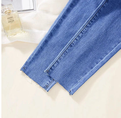 Korean Chic High Waist Pencil Jeans Women Skinny Streetwear Stretch Denim Pants Spring Fall Slim Vintage Casual Kot Pantolon New