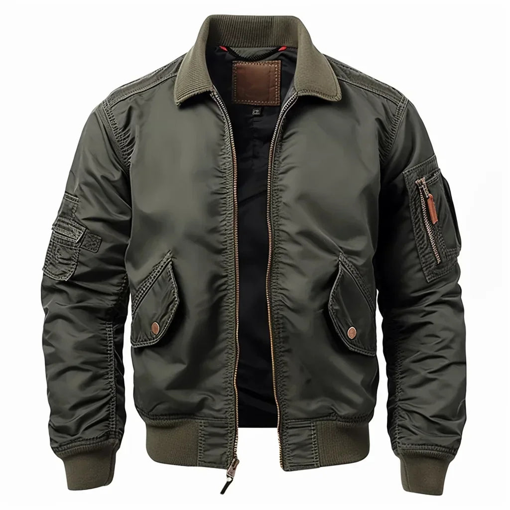 Mens Vintage Casual Flight Light Air Bomber Military Jacket