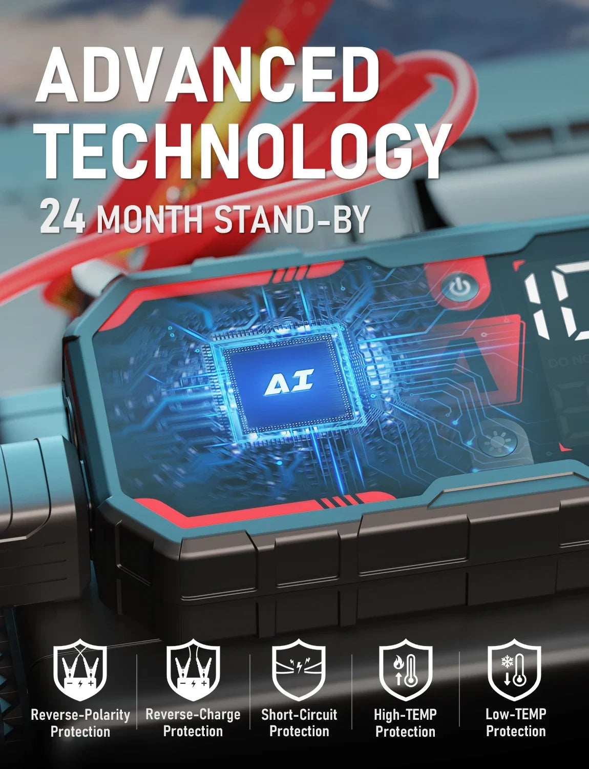 Démarreur de saut de batterie de voiture 8250A 12V Pro, Booster Portable PD65w 26000mAh, 13l, pour dispositif de démarrage d'urgence