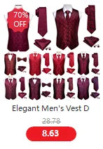 Designer Vest for Men Silk Embroidered Red Burgundy Paisley Waistcoat Tie Pocket Square Set Slim Fit Wedding Suit Barry Wang