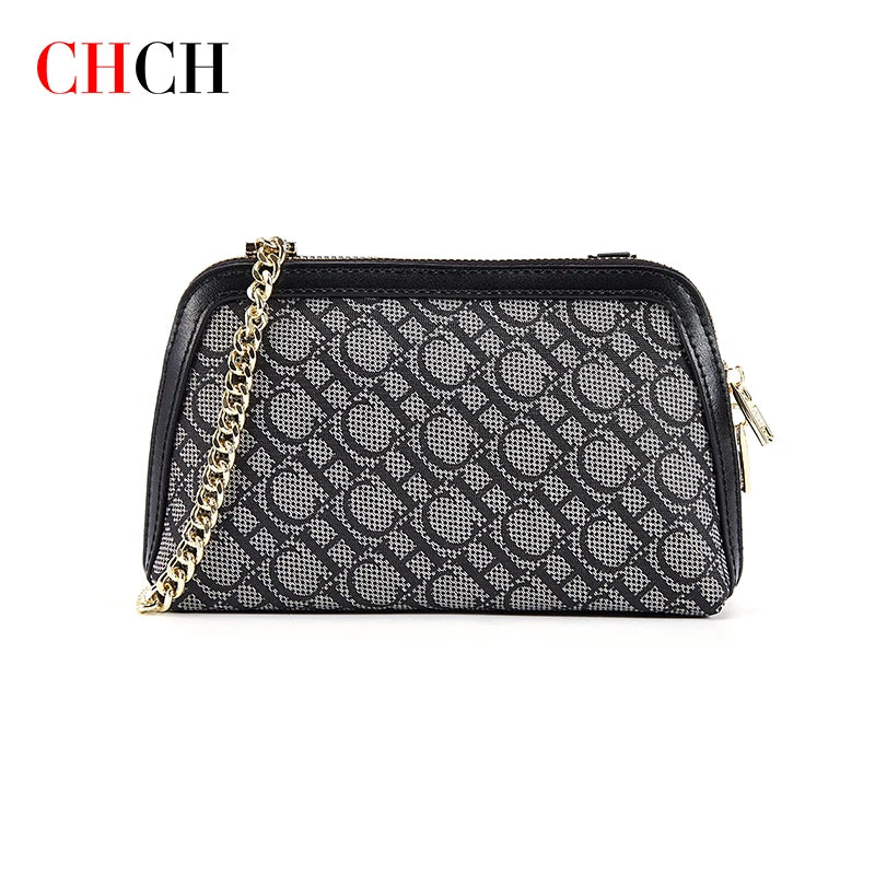 CHCH Shoulder Bag Fashion Retro Messenger Bag Designer Light Luxury Crossbody Bag Chain Suede Leather Bag Chain Shoulder Bag