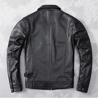 AYUNSUE Men's Real Cowhide jackets Genuine Leather Jacket Men Clothing Autumn Coat Mens Clothes jaqueta couro legítimo masculino