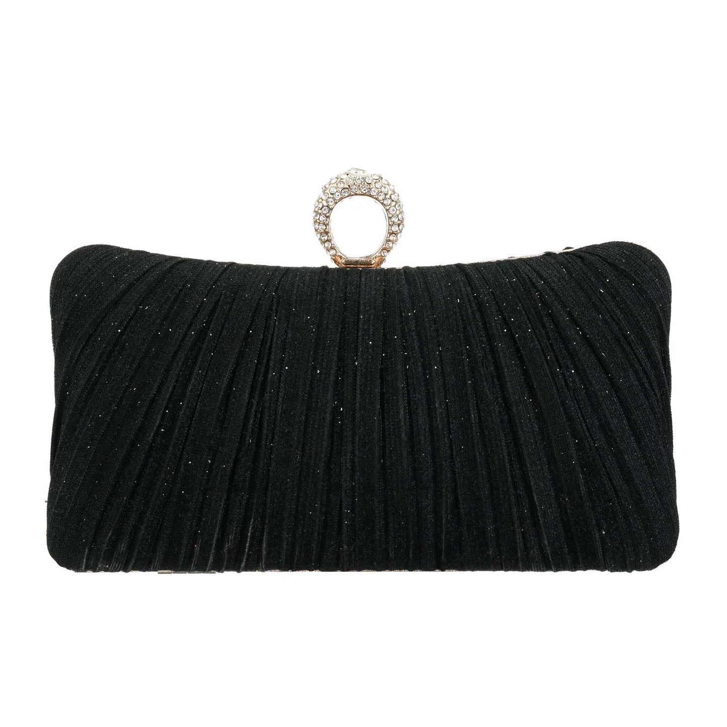 Luxury Women Clutch Shoulder Bag Purse for Party Wedding Prom Birthday Long Square Gold Evening Bags Pleated Elegant Handbag New