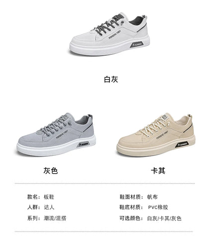 CYYTL Casual Mens Shoes Canvas Summer Fashion Male Sneakers Outdoor Skateboard Platform Slip On Loafers Sports Tennis Trainers