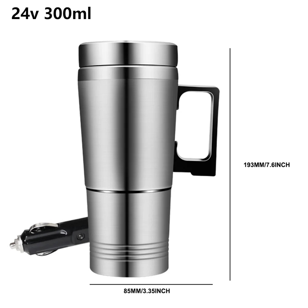 1200 ML Portable Water Heater Car Hot Kettle 120/240 W 12/24 V Car Truck Water Heater Auto Shut Off Fast Boiling for Travel Home