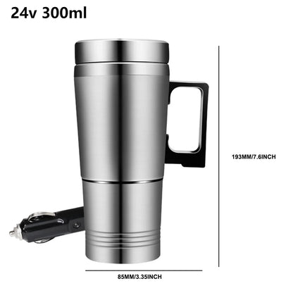 1200 ML Portable Water Heater Car Hot Kettle 120/240 W 12/24 V Car Truck Water Heater Auto Shut Off Fast Boiling for Travel Home