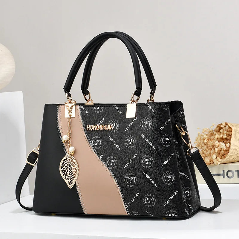 New Retro Printed Letter Laidies Handbag Portable Female Messenger Tote Sac High Quality Leather Women Crossbody Shoulder Bags