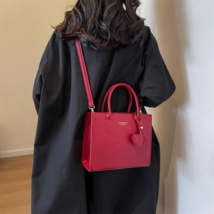 Fashionable Lightweight Solid Color Luxury Crossbody Bag Versatile Shoulder Bag Large Capacity Handheld Tote Bag For Women